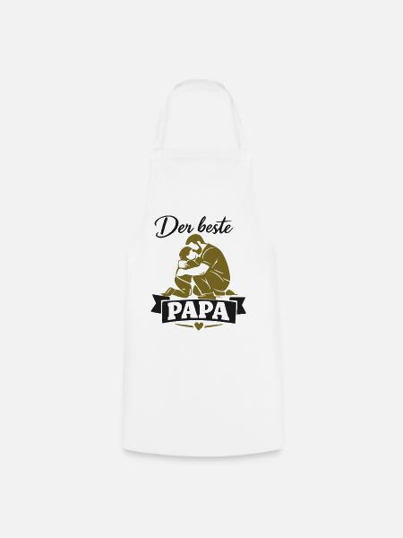 Der beste Papa – Vaterliebe - Kochschürze - Weiß