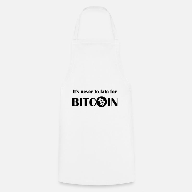 The future is Bitcoin - Cooking Apron - white