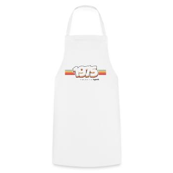 1975 the birth of legends - Cooking Apron - white - Front - AI Model Male 185 dark (185cm)