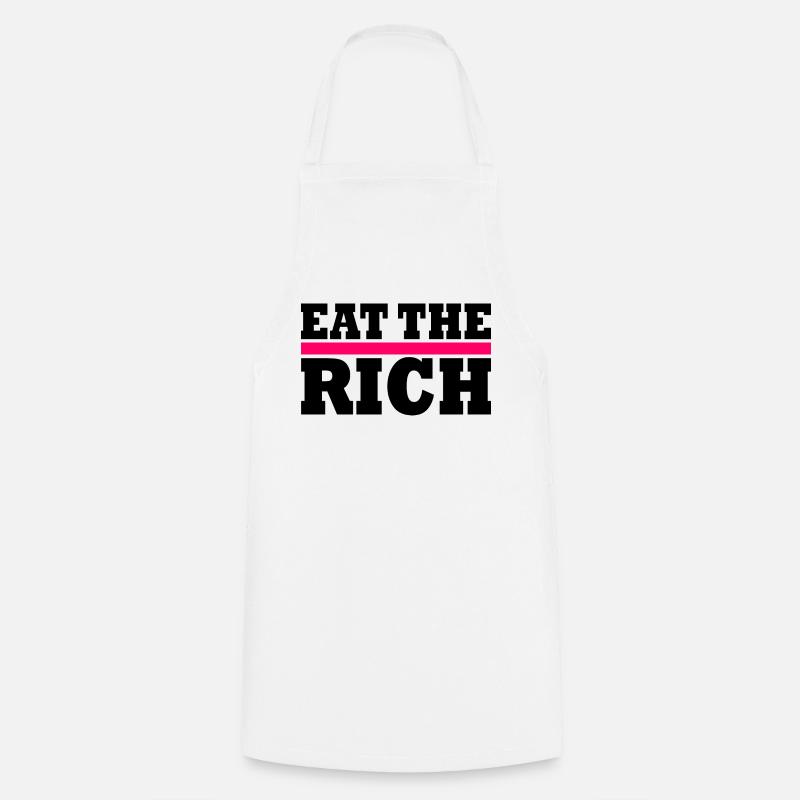 Eat the rich - Tablier de cuisine - blanc