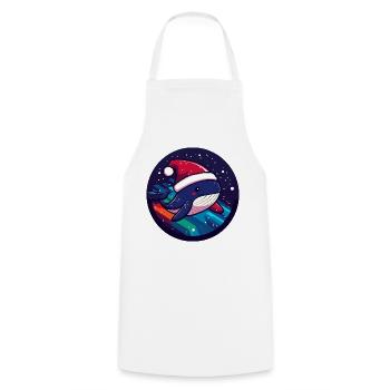 Whale Christmas Animal - Cooking Apron - white - Front - AI Model Male 185 dark (185cm)