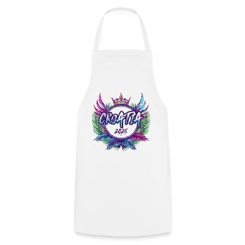 Croatia 2025 Colorful - Cooking Apron - white - Front - AI Model Male 185 dark (185cm)