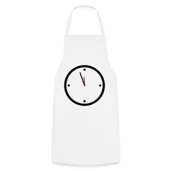 11:55 - Cooking Apron - white - Front - AI Model Male 185 dark (185cm)