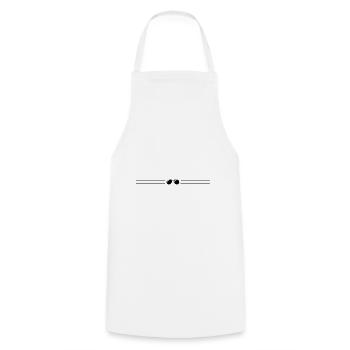 sunglasses stroke - Cooking Apron - white - Front - AI Model Male 185 dark (185cm)