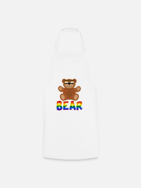 Homosexueller Bär - Kochschürze - Weiß