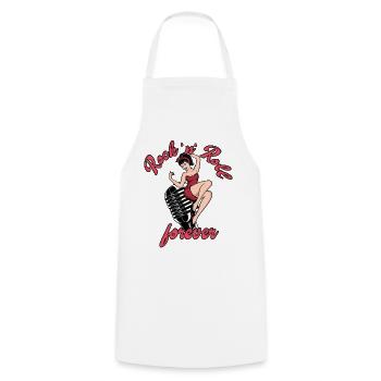 Rock n Roll forever Vintage Girl Rocknroll - Kochschürze - Weiß - Vorne - AI Model Male 185 dark (185cm)