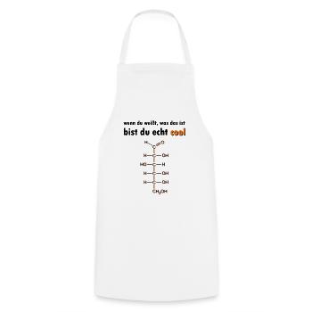 Glucose Chemie Biologie Lehrer - Kochschürze - Weiß - Vorne - AI Model Male 185 dark (185cm)