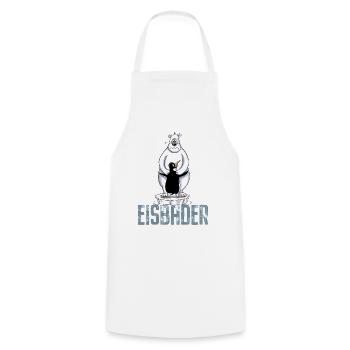 Eisbader Eisbär Pinguin Eisbaden Sauna Spa Eis - Kochschürze - Weiß - Vorne - AI Model Male 185 dark (185cm)