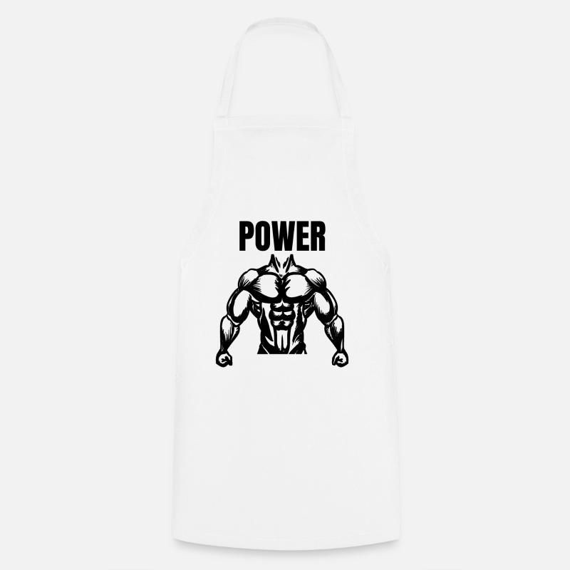 Power - Kochschürze - Weiß