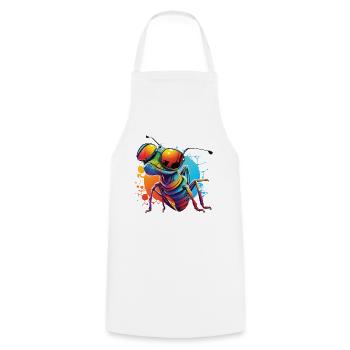 Fourmi avec lunettes de soleil Rainbow Ant lunettes de soleil - Tablier de cuisine - blanc - Devant - AI Model Male 185 dark (185cm)