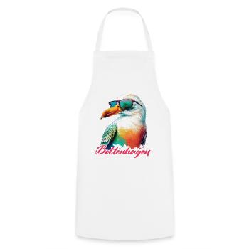 Boltenhagen holiday cool seagull with sunglasses - Cooking Apron - white - Front - AI Model Male 185 dark (185cm)