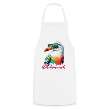 Dubrovnik Croatie Vacances Cool Seagull Lunettes de soleil - Tablier de cuisine - blanc - Devant - AI Model Male 185 dark (185cm)