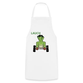 Lauchsports Lauch Sport Fitness Fitnessstudio Gym - Kochschürze - Weiß - Vorne - AI Model Male 185 dark (185cm)
