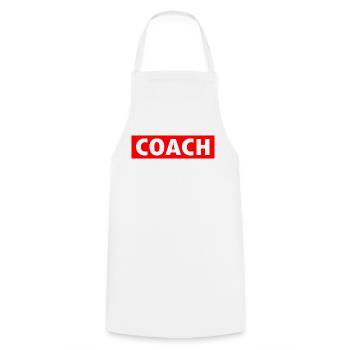 Coach - Cooking Apron - white - Front - AI Model Male 185 dark (185cm)
