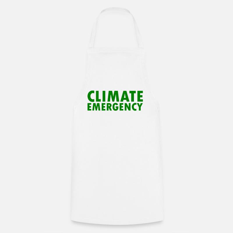 Climate emergency - Kochschürze - Weiß