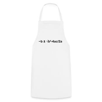 Quadratische Gleichung Mathematik Formel - Kochschürze - Weiß - Vorne - AI Model Male 185 dark (185cm)