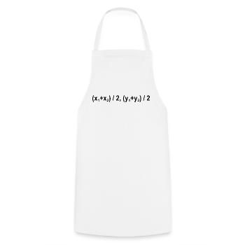 Équation de formule centrale Mathématiques - Tablier de cuisine - blanc - Devant - AI Model Male 185 dark (185cm)