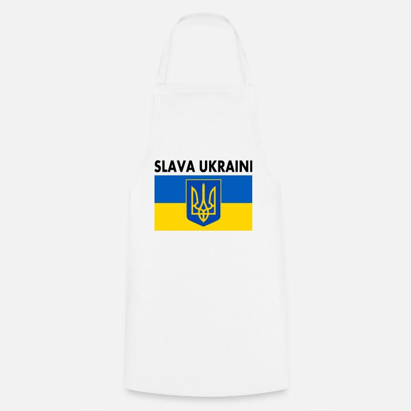 Slava ukraini - Kochschürze - Weiß