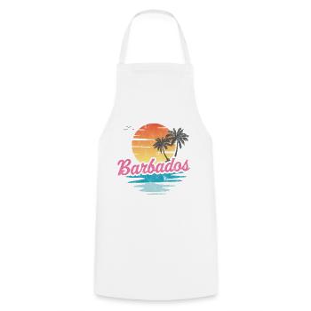 Barbade - Tablier de cuisine - blanc - Devant - AI Model Male 185 dark (185cm)