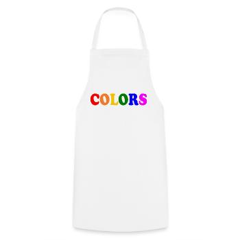 Colors lgbt - Cooking Apron - white - Front - AI Model Male 185 dark (185cm)