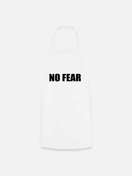 No fear - Kochschürze - Weiß