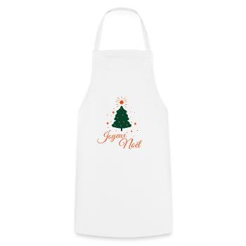 Merry Christmas in Red: Classic and Merry Tree - Cooking Apron - white - Front - AI Model Male 185 dark (185cm)