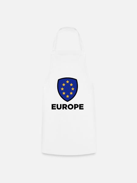 Die Unionsflagge von Europa - Kochschürze - Weiß