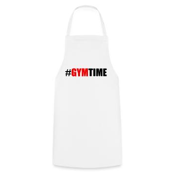 Gym - Cooking Apron - white - Front - AI Model Male 185 dark (185cm)