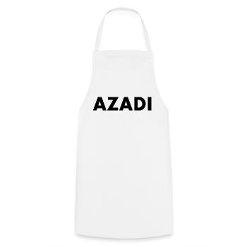 Azadi - Kochschürze - Weiß - Vorne - AI Model Male 185 dark (185cm)