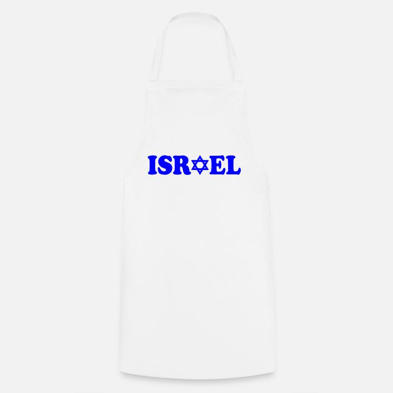Israel - Cooking Apron - white