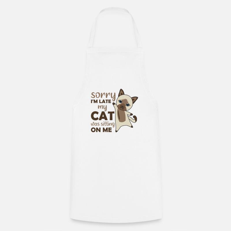 Chat Chat Chat Rigolo rigolo - Tablier de cuisine - blanc