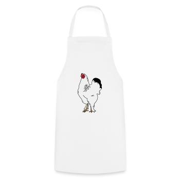 Brahma Rooster Poulet Drôle De Fermier Poulet - Tablier de cuisine - blanc - Devant - AI Model Male 185 dark (185cm)