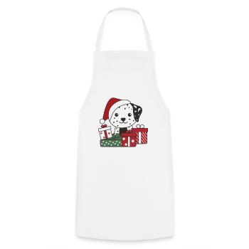 Dalmatiner Weihnachten Geschenk Winter Hunde - Kochschürze - Weiß - Vorne - AI Model Male 185 dark (185cm)