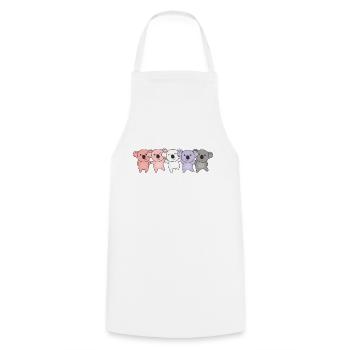 cupioromantic Flag Pride LGBTQ cute koala - Cooking Apron - white - Front - AI Model Male 185 dark (185cm)