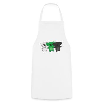 Neutrois Flag Pride LGBTQ Mignon Koala - Tablier de cuisine - blanc - Devant - AI Model Male 185 dark (185cm)