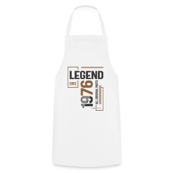 Legend Since 1976 47 birthday - Cooking Apron - white - Front - AI Model Male 185 dark (185cm)