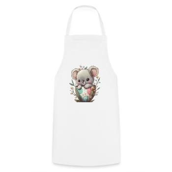 cute koalas for Easter with Easter eggs Koala - Cooking Apron - white - Front - AI Model Male 185 dark (185cm)