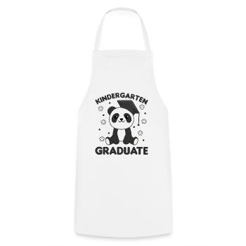 Kids Kindergarten graduate Panda Graduation - Kochschürze - Weiß - Vorne - AI Model Male 185 dark (185cm)