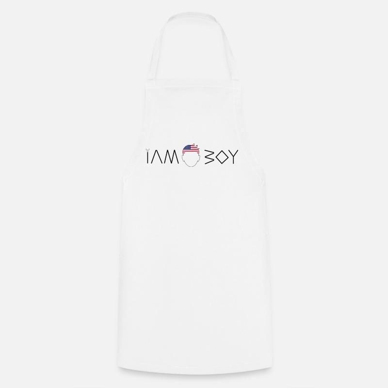 I am an American boy - Cooking Apron - white