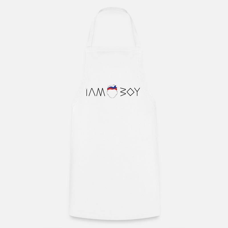 I am a Russian boy - Cooking Apron - white