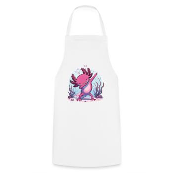 Dab Axolotl Dabbing pour les amateurs d’axolotls - Tablier de cuisine - blanc - Devant - AI Model Male 185 dark (185cm)