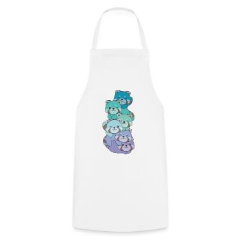 Neptunic Flag Pride LGBTQ Mignon Panda roux Stack - Tablier de cuisine - blanc - Devant - AI Model Male 185 dark (185cm)