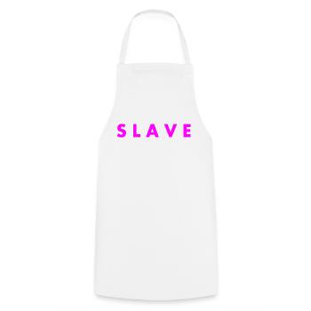 Slave - Kochschürze - Weiß - Vorne - AI Model Male 185 dark (185cm)