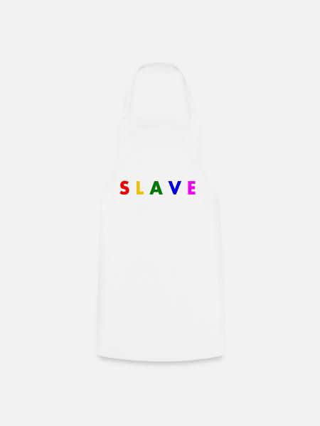 Slave - Kochschürze - Weiß
