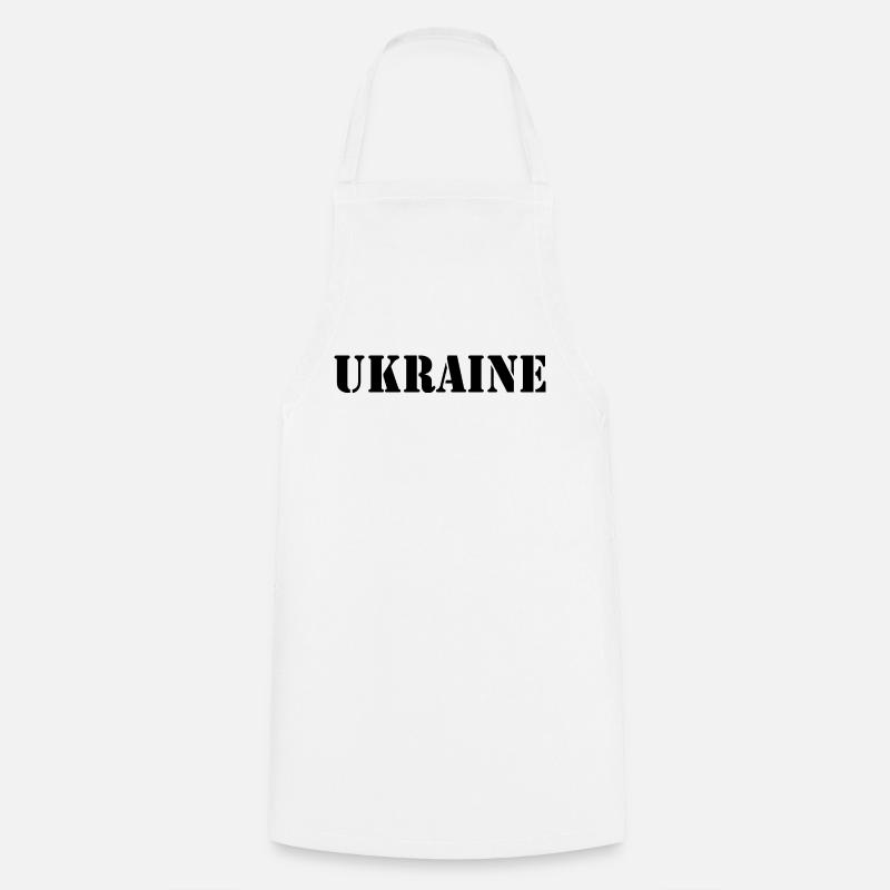 Ukraine - Tablier de cuisine - blanc
