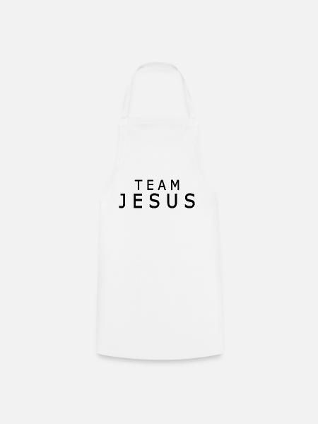 Team jesus - Kochschürze - Weiß