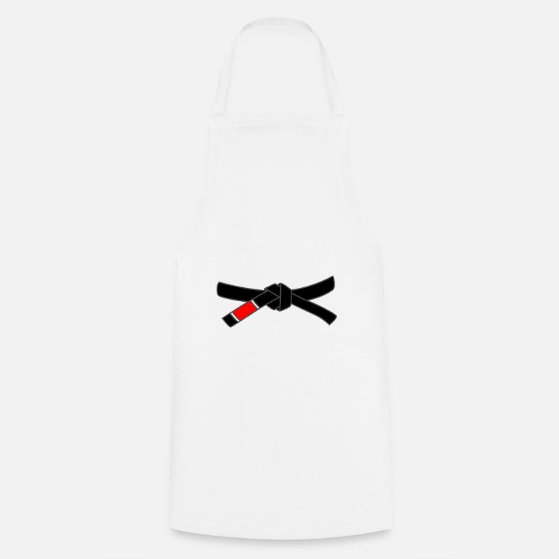 Gift Idea Jiu Jitsu Black Belt Team - Cooking Apron - white