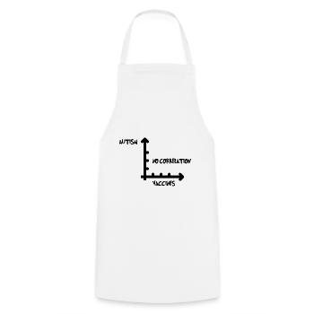 Autism Vaccines No Corrélation Gift - Tablier de cuisine - blanc - Devant - AI Model Male 185 dark (185cm)