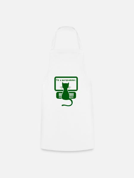 I`m a programmer cat Geschenk - Kochschürze - Weiß