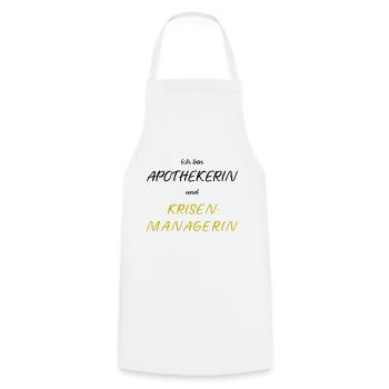 Apothekerin Krisenmanagerin Pandemie Geschenk - Kochschürze - Weiß - Vorne - AI Model Male 185 dark (185cm)